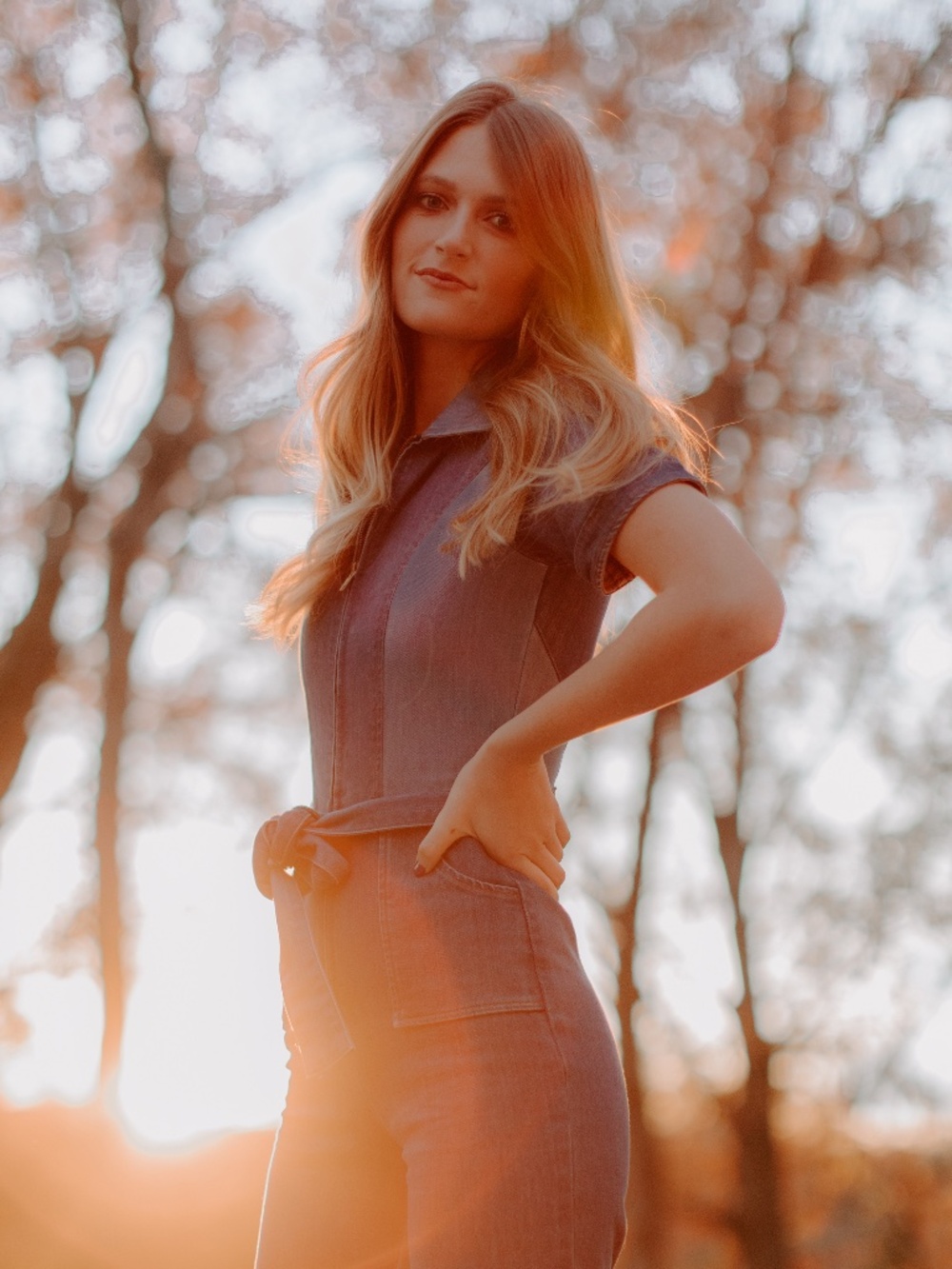 Stoned Immaculate Blue Jean Baby Denim Jumpsuit